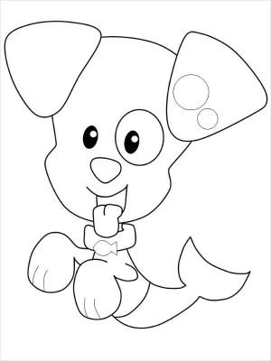 Köpek Yavrusu boyama sayfası,  coloring page, Köpek Yavrusu deniz Kızı, 