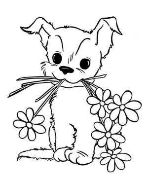 Köpek Yavrusu boyama sayfası,  coloring page, Yazdırılabilir Köpek Yavrusu, 