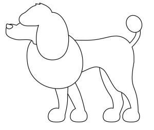 Köpek boyama sayfası, Dog coloring page, , dogs poodle emoji 