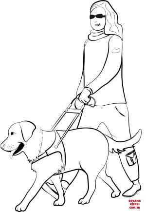 Köpek boyama sayfası, Dog coloring page, , dogs guide dog 