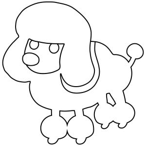 Köpek boyama sayfası, Dog coloring page, , dogs poodle emoji 