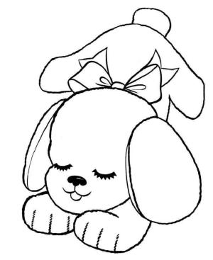 Köpek boyama sayfası, Dog coloring page, Uyuyan Köpek Çiz, 