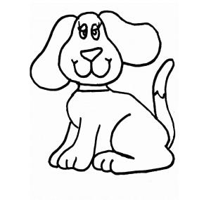 Köpek boyama sayfası, Dog coloring page, Çocuklar İçin Ücretsiz Köpek Çiz, 