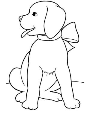 Köpek boyama sayfası, Dog coloring page, Yazdırılabilir Köpek Anahattı Çiz, 