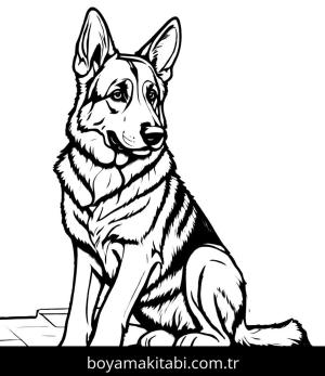 Köpek boyama sayfası, Dog coloring page, , 22)