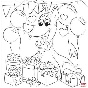 Köpek boyama sayfası, Dog coloring page, , dogs dogs birthday 