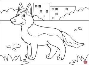 Köpek boyama sayfası, Dog coloring page, , dogs german shepherd 