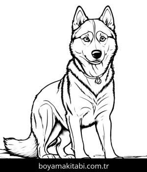 Köpek boyama sayfası, Dog coloring page, , 15)