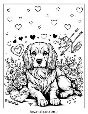 Köpek boyama sayfası – ücretsiz yazdır, boyama etkinliği