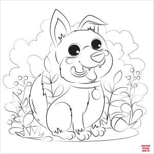 Köpek boyama sayfası, Dog coloring page, , dogs puppy 