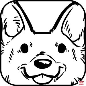 Köpek boyama sayfası, Dog coloring page, , dogs german shepherd portrait 