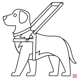 Köpek boyama sayfası, Dog coloring page, , dogs guide dog emoji 