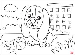 Köpek boyama sayfası, Dog coloring page, , dogs puppy 