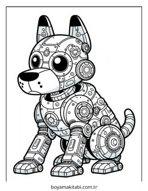 Köpek boyama sayfası – sanatsal çalışma, çocuklar için