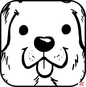 Köpek boyama sayfası, Dog coloring page, , dogs labrador portrait 