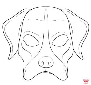 Köpek boyama sayfası, Dog coloring page, , dogs dog mask 