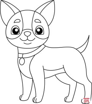 Köpek boyama sayfası, Dog coloring page, , dogs cute chihuahua 