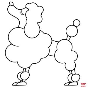 Köpek boyama sayfası, Dog coloring page, , dogs poodle emoji 