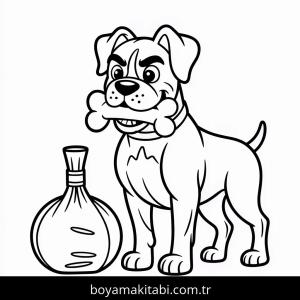 Köpek boyama sayfası – ücretsiz yazdır, boyama etkinliği