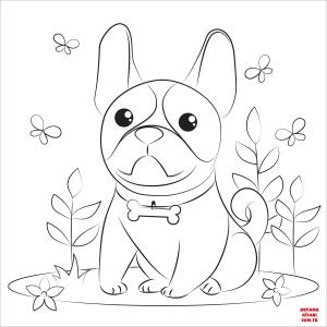 Köpek boyama sayfası, Dog coloring page, , dogs bulldog 