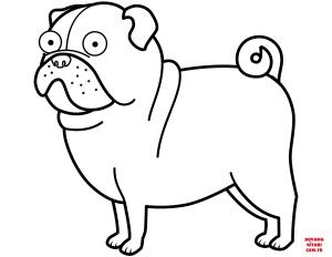 Köpek boyama sayfası, Dog coloring page, , dogs pug dog 