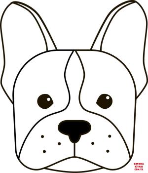 Köpek boyama sayfası, Dog coloring page, , dogs french bulldog 