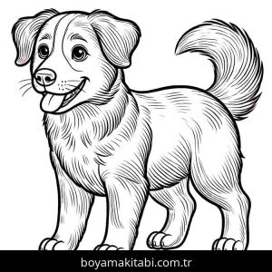 Köpek boyama sayfası – ücretsiz yazdır, boyama etkinliği
