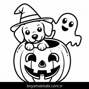 Köpek boyama sayfası – boyama çalışması, yaratıcılığı geliştirir