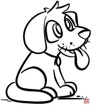 Köpek boyama sayfası, Dog coloring page, , dogs happy pup 