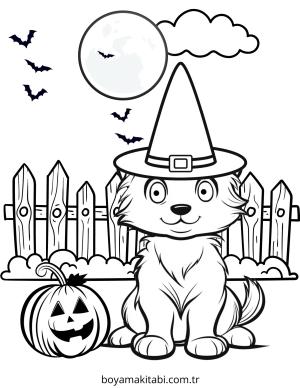 Köpek boyama sayfası – PDF indir, sevimli karakter