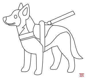 Köpek boyama sayfası, Dog coloring page, , dogs service dog emoji 