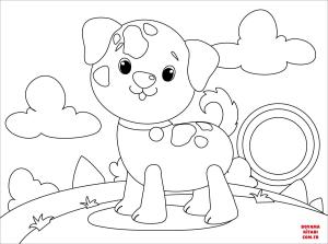 Köpek boyama sayfası, Dog coloring page, , dogs cute dog 