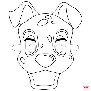 Köpek boyama sayfası, Dog coloring page, , dogs dalmatian dog mask 