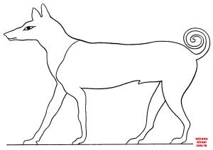 Köpek boyama sayfası, Dog coloring page, , dogs ancient egyptian dog 