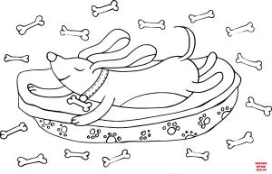 Köpek boyama sayfası, Dog coloring page, , dogs dog dreams 