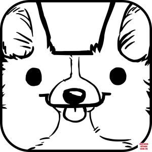 Köpek boyama sayfası, Dog coloring page, , dogs corgi portrait 