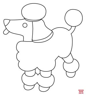 Köpek boyama sayfası, Dog coloring page, , dogs poodle emoji 