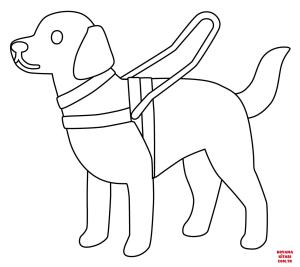 Köpek boyama sayfası, Dog coloring page, , dogs guide dog emoji 