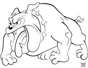 Köpek boyama sayfası, Dog coloring page, , dogs angry bulldog 