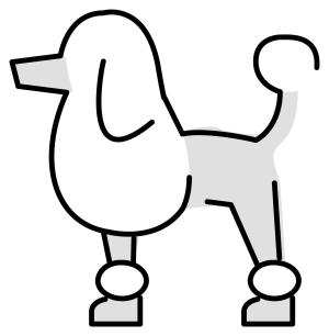 Köpek boyama sayfası, Dog coloring page, , dogs poodle emoji 