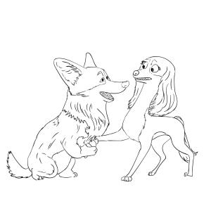 Köpek boyama sayfası, Dog coloring page, Kraliçe’nin Corgi’si, 