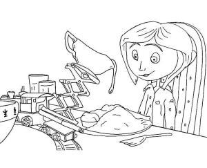 Koralin boyama sayfası,  coloring page, Bebek Coraline, 