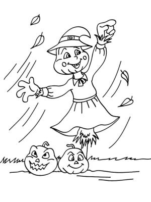 Korkuluk boyama sayfası,  coloring page, Korkuluk – Sayfa 2, 