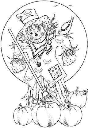 Korkuluk boyama sayfası,  coloring page, Ücretsiz Korkuluk, 