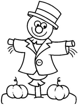 Korkuluk boyama sayfası,  coloring page, Mutlu Korkuluk, 