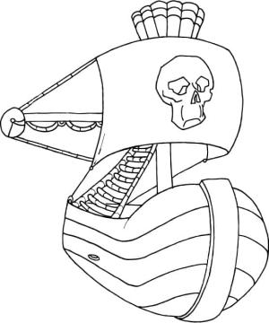 Korsan Gemisi boyama sayfası,  coloring page, Korsan Gemisi Bedava, 