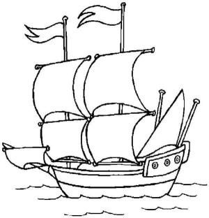 Korsan Gemisi boyama sayfası,  coloring page, Çocuklar İçin Korsan Gemisi, 