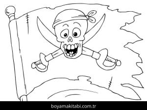 Korsan boyama sayfası – evde etkinlik, ücretsiz yazdır