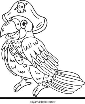 Korsan boyama sayfası – eğitici aktivite, yaratıcılık