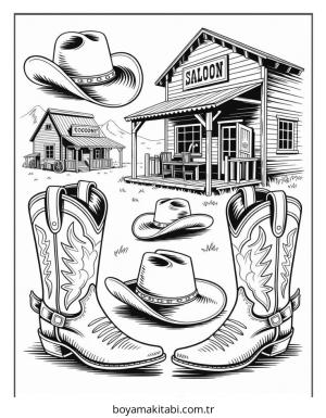 Köy boyama sayfası – eğitici aktivite, yaratıcılık